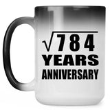 28th Anniversary Square Root of 784 Years Anniversary - 15oz Color Changing Mug