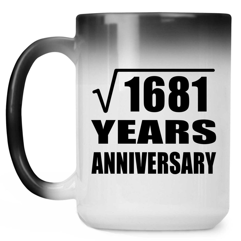 41st Anniversary Square Root of 1681 Years Anniversary - 15oz Color Changing Mug