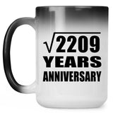 47th Anniversary Square Root of 2209 Years Anniversary - 15oz Color Changing Mug