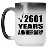 51st Anniversary Square Root of 2601 Years Anniversary - 15oz Color Changing Mug