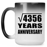 66th Anniversary Square Root of 4356 Years Anniversary - 15oz Color Changing Mug