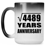 67th Anniversary Square Root of 4489 Years Anniversary - 15oz Color Changing Mug