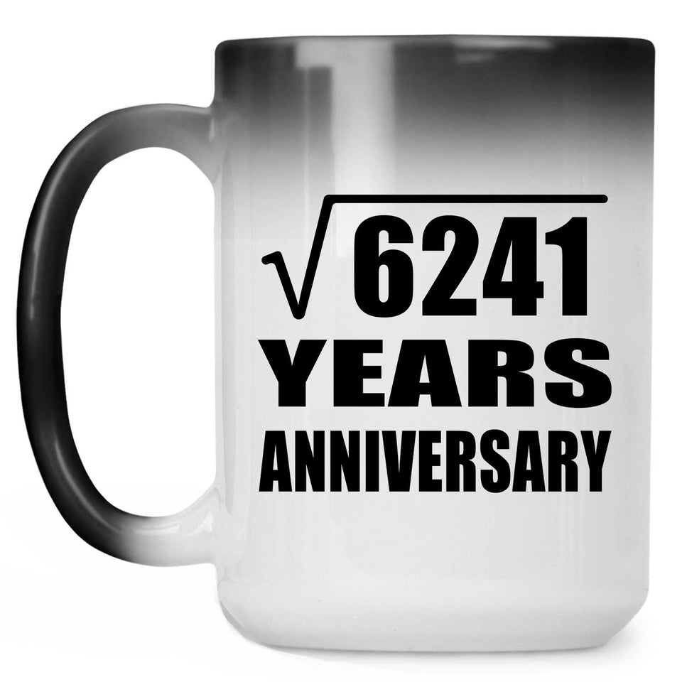 79th Anniversary Square Root of 6241 Years Anniversary - 15oz Color Changing Mug