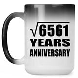 81st Anniversary Square Root of 6561 Years Anniversary - 15oz Color Changing Mug