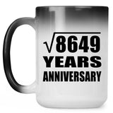 93rd Anniversary Square Root of 8649 Years Anniversary - 15oz Color Changing Mug