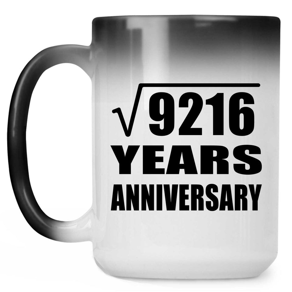 96th Anniversary Square Root of 9216 Years Anniversary - 15oz Color Changing Mug