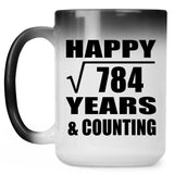 Happy 28th Anniversary Square Root of 784 Years & Counting - 15oz Color Changing Mug