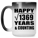 Happy 37th Anniversary Square Root of 1369 Years & Counting - 15oz Color Changing Mug