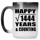 Happy 38th Anniversary Square Root of 1444 Years & Counting - 15oz Color Changing Mug