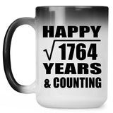 Happy 42nd Anniversary Square Root of 1764 Years & Counting - 15oz Color Changing Mug