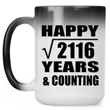 Happy 46th Anniversary Square Root of 2116 Years & Counting - 15oz Color Changing Mug