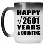 Happy 51st Anniversary Square Root of 2601 Years & Counting - 15oz Color Changing Mug