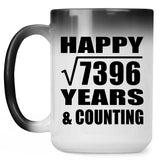 Happy 86th Anniversary Square Root of 7396 Years & Counting - 15oz Color Changing Mug