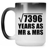 86th Anniversary Square Root of 7396 Years As Mr & Mrs - 15oz Color Changing Mug