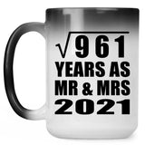 31st Anniversary Square Root of 961 Years As Mr & Mrs 2021 - 15oz Color Changing Mug