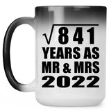 29th Anniversary Square Root of 841 Years As Mr & Mrs 2022 - 15oz Color Changing Mug