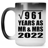 31st Anniversary Square Root of 961 Years As Mr & Mrs 2022 - 15oz Color Changing Mug