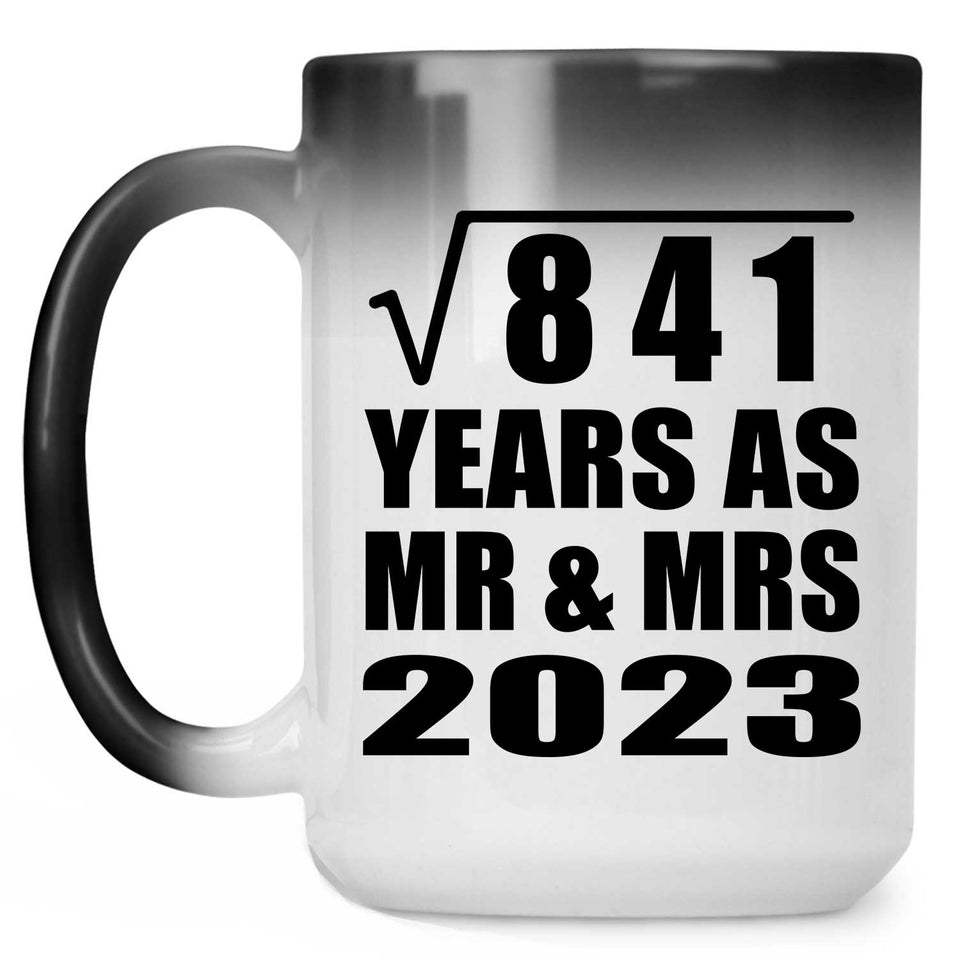 29th Anniversary Square Root of 841 Years As Mr & Mrs 2023 - 15oz Color Changing Mug