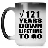 11th Anniversary Square Root of 121 Years Lifetime To Go - 15oz Color Changing Mug