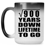 30th Anniversary Square Root of 900 Years Lifetime To Go - 15oz Color Changing Mug