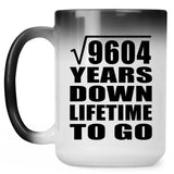 98th Anniversary Square Root of 9604 Years Lifetime To Go - 15oz Color Changing Mug