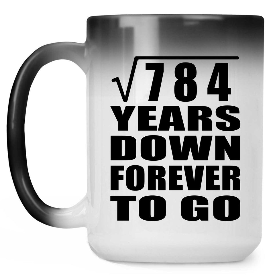 28th Anniversary Square Root of 784 Years Down Forever To Go - 15oz Color Changing Mug