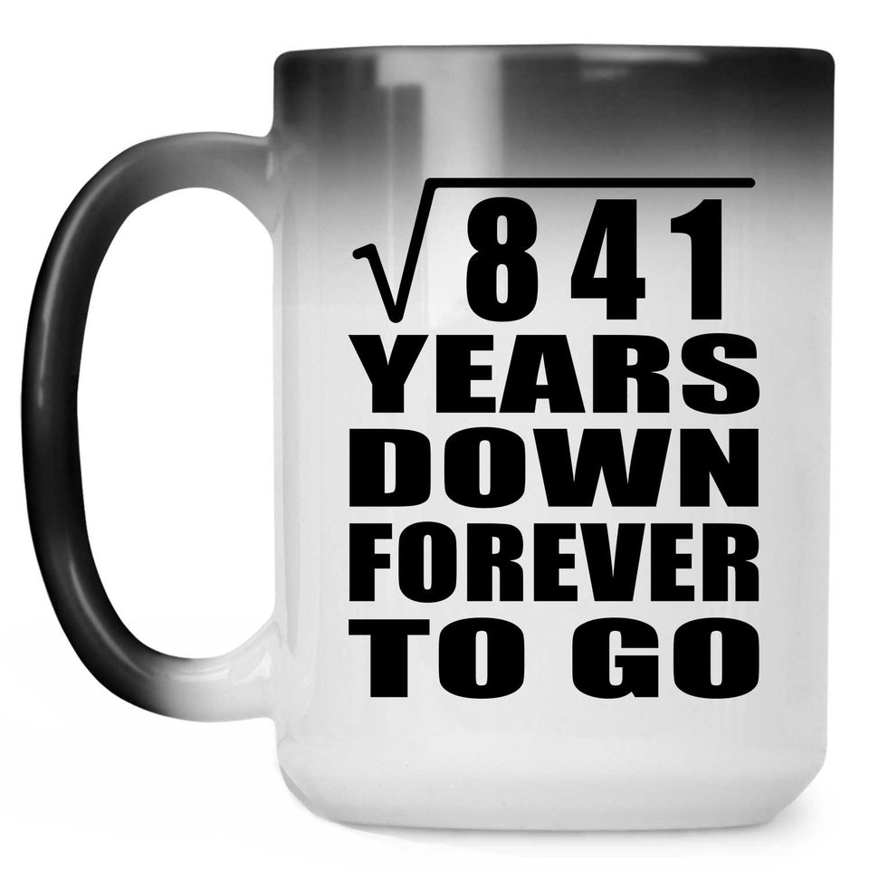 29th Anniversary Square Root of 841 Years Down Forever To Go - 15oz Color Changing Mug