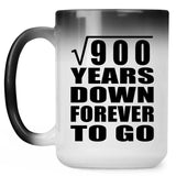 30th Anniversary Square Root of 900 Years Down Forever To Go - 15oz Color Changing Mug
