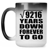 96th Anniversary Square Root of 9216 Years Down Forever To Go - 15oz Color Changing Mug