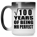 10th Anniversary Square Root of 100 Years of Mr Perfect - 15oz Color Changing Mug