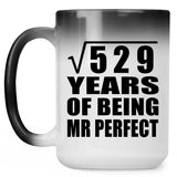 23rd Anniversary Square Root of 529 Years of Mr Perfect - 15oz Color Changing Mug