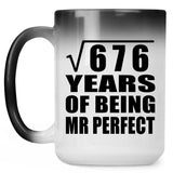 26th Anniversary Square Root of 676 Years of Mr Perfect - 15oz Color Changing Mug