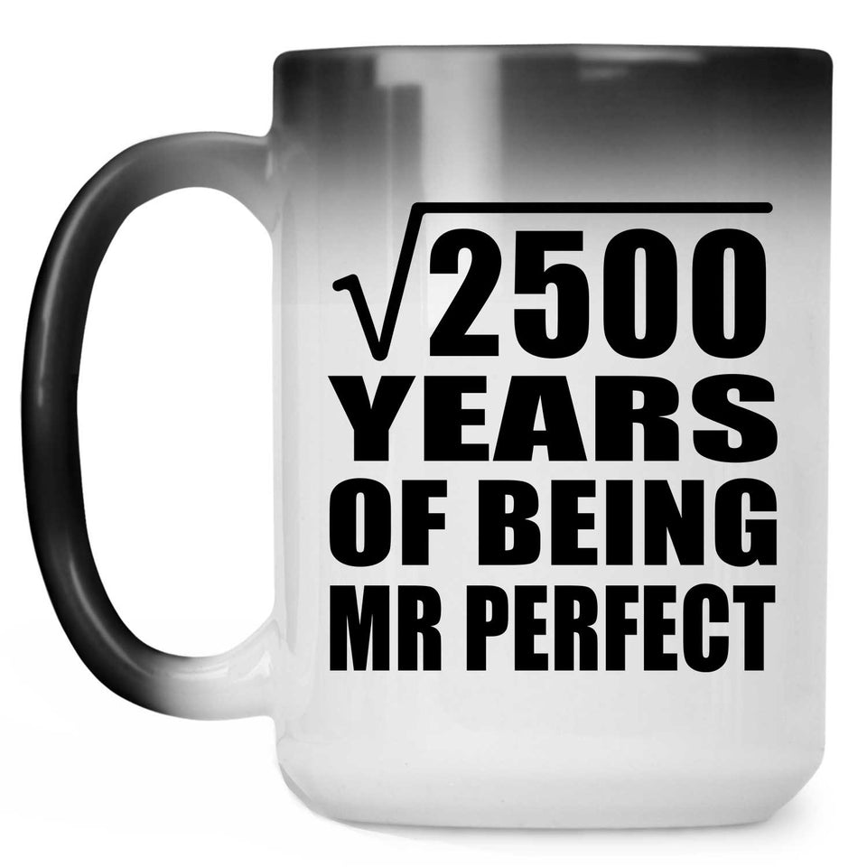 50th Anniversary Square Root of 2500 Years of Mr Perfect - 15oz Color Changing Mug