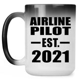 Airline Pilot Established EST. 2021 - 15oz Color Changing Mug