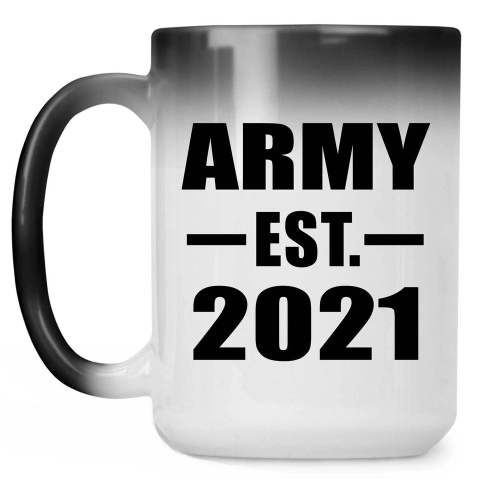Army Established EST. 2021 - 15oz Color Changing Mug
