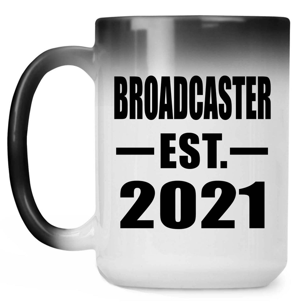 Broadcaster Established EST. 2021 - 15oz Color Changing Mug