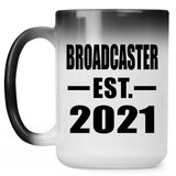 Broadcaster Established EST. 2021 - 15oz Color Changing Mug