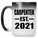Carpenter Established EST. 2021 - 15oz Color Changing Mug