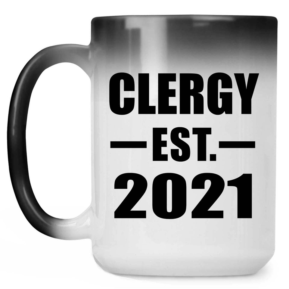 Clergy Established EST. 2021 - 15oz Color Changing Mug