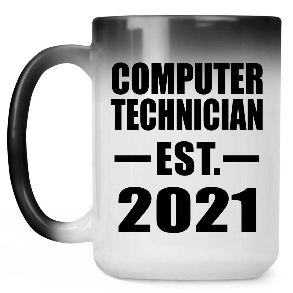 Computer Technician Established EST. 2021 - 15oz Color Changing Mug