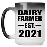 Dairy Farmer Established EST. 2021 - 15oz Color Changing Mug