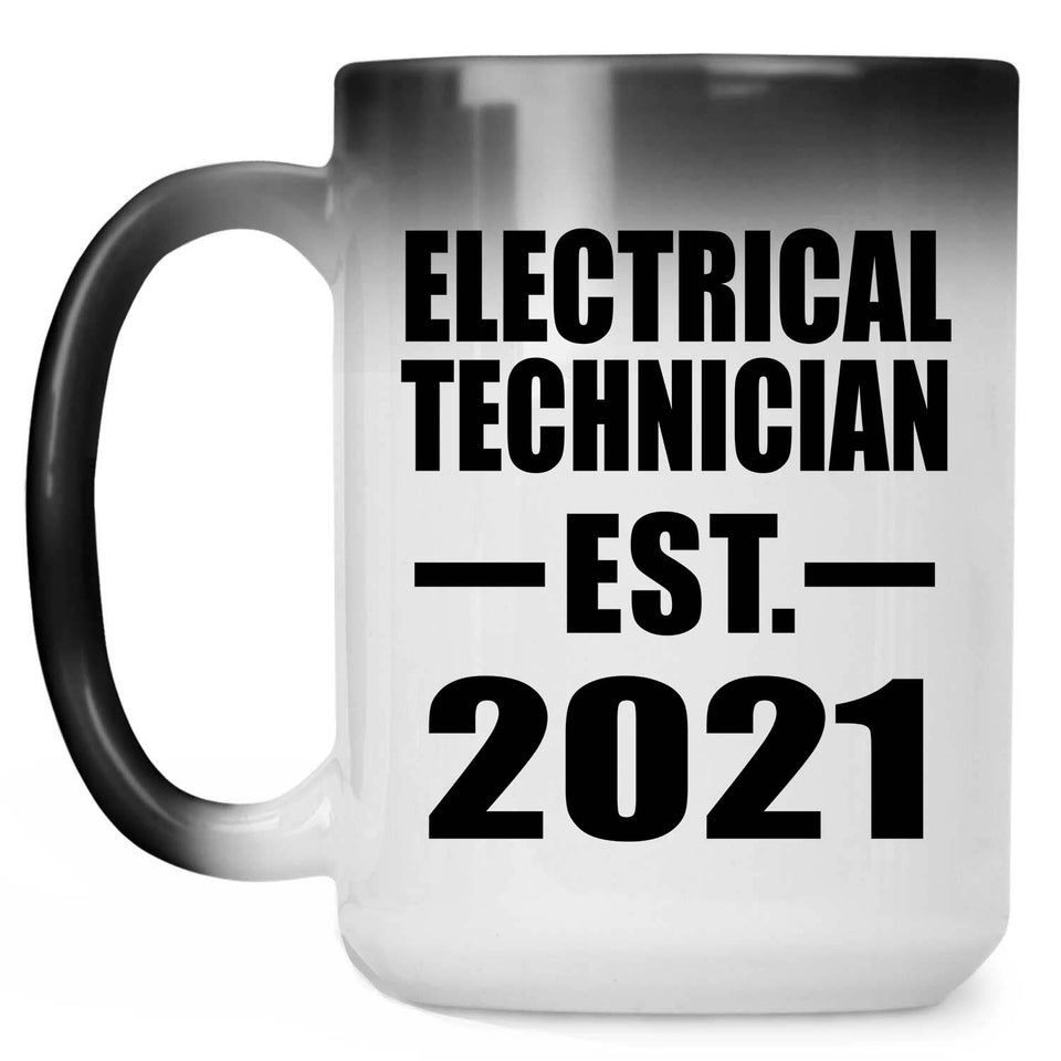 Electrical Technician Established EST. 2021 - 15oz Color Changing Mug