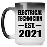 Electrical Technician Established EST. 2021 - 15oz Color Changing Mug