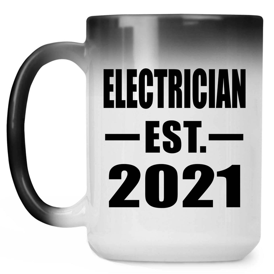Electrician Established EST. 2021 - 15oz Color Changing Mug