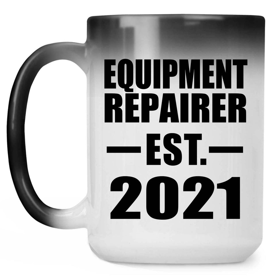 Equipment Repairer Established EST. 2021 - 15oz Color Changing Mug