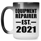 Equipment Repairer Established EST. 2021 - 15oz Color Changing Mug