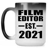 Film Editor Established EST. 2021 - 15oz Color Changing Mug