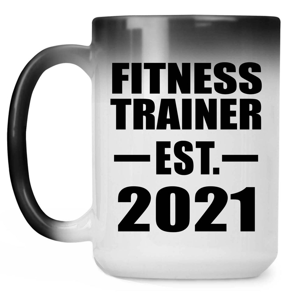 Fitness Trainer Established EST. 2021 - 15oz Color Changing Mug