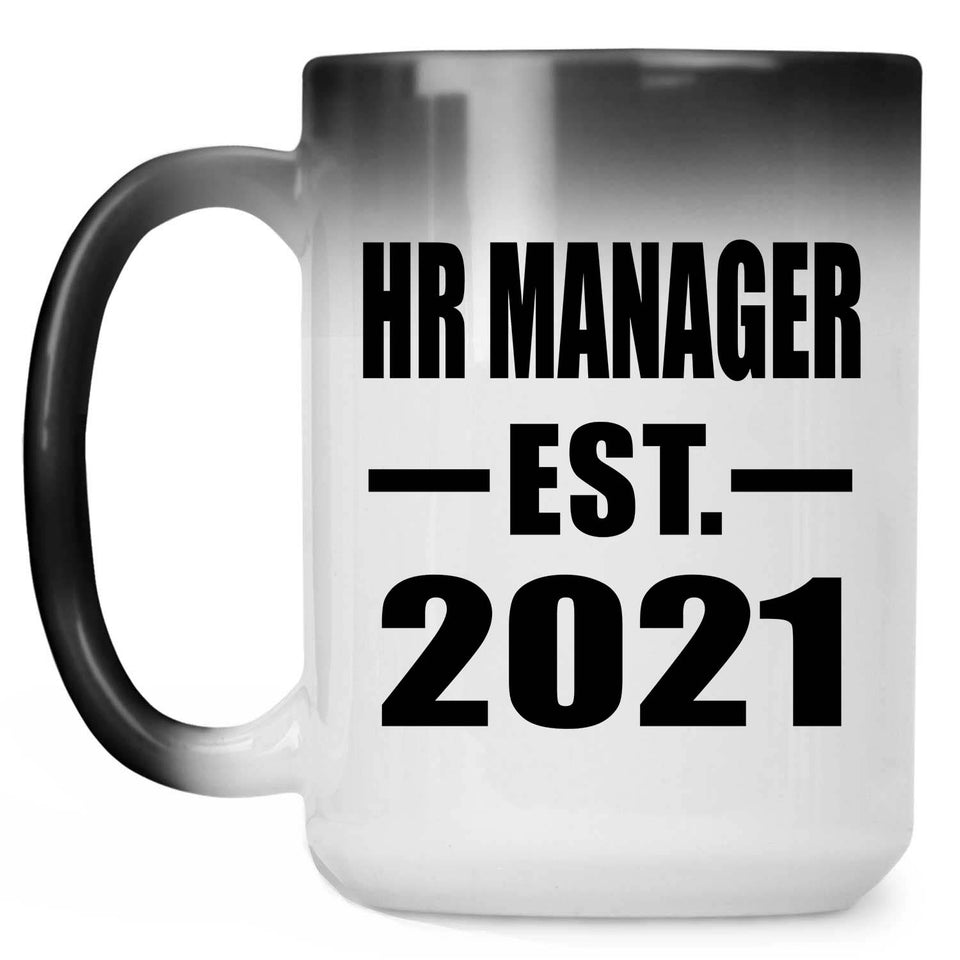 HR Manager Established EST. 2021 - 15oz Color Changing Mug