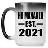 HR Manager Established EST. 2021 - 15oz Color Changing Mug